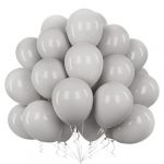 Teselife Ballons Gris, 50Pi&egrave;ces 12Pouces Mat Gris Latex Ballon Arche Guirlande Gar&ccedil;on Homme Anniversaire Mariage Proposition Valentin Enterrement Douche Nuptiale Dipl&ocirc;me Retraite Fian&ccedil;ailles D&eacute;co (LEESHOW LIMITED, neuf)