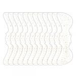 Qoukonao Autocollants Maquillage - 12 Pi&egrave;ces Imperm&eacute;ables R&eacute;sistants &agrave; la Transpiration Stickers Dor&eacute;s pour Visage et Yeux - Taches de Rousseur Artificielles pour Filles Femmes Danseuses | Festival (jasert, neuf)