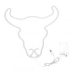 FUTUREORYY Lampe N&eacute;on LED T&ecirc;te de Taureau Suspendue Rouge D&eacute;coration Lumineuse Ambiance Cosy pour Chambre Bar F&ecirc;te et Maison et Polyvalente (SonMEi, neuf)