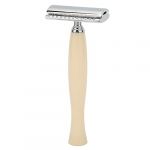 ZASCHMOY Double sécurité Précise pour les Hommes Raser un Rasage Manuel Durable Pratique (Beige) (Jeadhen, neuf)