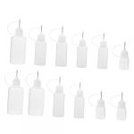 OUNONA 12 Pi&egrave;ces Bouteilles de Liquidit&eacute; Rechargeables avec Distributeur de Syringe Bouteilles Pratiques et &Eacute;tanches (Gustell, neuf)