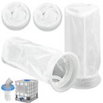 Lot de 4 Filtre IBC en Nylon pour réservoir d'eau de Pluie IBC 1000 litres, Filtre en Nylon Raccord de Couvercle de réservoir IBC pour réservoir d'eau de Pluie IBC (YUZHIZL, neuf)