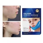 Masque Lifting pour le Visage et le Cou - Bandeau Sculptant Hydratant pour la Ligne V - Bandage Formeur Menton V - Pour Femmes et Filles Types de Peau Quotidien Voyage Soir&eacute;e &Eacute;v&eacute;nement (guotangquan, neuf)