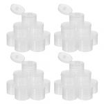Hohopeti Lot de 100 Bouchons &agrave; Clapet en Polypropyl&egrave;ne Transparent Diam&egrave;tre Int&eacute;rieur 28 MM &Eacute;tanches et R&eacute;sistants aux Temp&eacute;ratures &Eacute;lev&eacute;es et Basses Accessoires pour Flacons de Lotion (Ingrid GL, neuf)