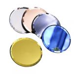 Vaguelly Palette De Nail Art Miroir Plateau De Rond Pour Manucure Plateau De M&eacute;lange De Bleu Jaune Noir Blanc (Bustling Xin, neuf)