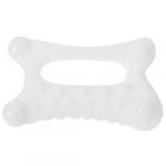 FRCOLOR Planche de Massage Gua Sha Visage et Corps Petite Taille Mat&eacute;riau Doux Outil Massage T&ecirc;te et Cou Usage Quotidien D&eacute;tente Musculaire Bureau Voyage (White Beach, neuf)
