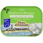 Phare d'Eckmül Sardines à l'Huile Olive Bio, 135 g (ETIKBIO, neuf)