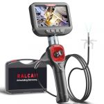 Ralcam Endoscope Pivotant &agrave; 360&deg; - Cam&eacute;ra d'Inspection 6,2 mm - 4,3" HD 720P - Tube Lumineux avec 6 LED - &Eacute;tanch&eacute;it&eacute; IP67 - 1 m (Ralcam, neuf)