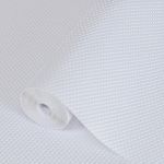 Hersvin Tapis Fond de Tiroir Non-adh&eacute;sif Antid&eacute;rapant, Rouleau Protection pour Tiroir Cuisine, Protege Etagere Placard Frigo, EVA Plastique Film Protecteur pour Meuble (Blanc Point, 40x450cm) (Hersvin, neuf)