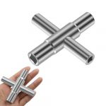 Kotkiddy Cl&eacute; carr&eacute;e 4 voies - Dimensions int&eacute;rieures : 6,5 mm / 7 mm / 8 mm / 9 mm - Cl&eacute; carr&eacute;e - Cl&eacute; utilitaires - Cl&eacute; de purge - Cl&eacute; d'armoire de commande pour gaz et eau (SheFreedom, neuf)