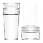 Tampon &agrave; ongles fran&ccedil;ais, tampon pour plaque d'estampage, kit de tampon d'ongles, outil de tampon d'ongles, tampon &agrave; ongles en silicone &eacute;lastique transparent, tampon &agrave; ongles, fourniture (chzang, neuf)