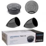 KIT Set pour Focal TWU1.5 2 tweeters 5 cm 50 mm 2" de diam&egrave;tre, 15 Watts rms et 100 Watts Max, imp&eacute;dance 4 ohm, sensibilit&eacute; 94 DB spl, pour Voiture, par Paire + adaptateurs offerts (LA MAISON CHIC 2011 S.R.L., neuf)