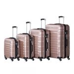 Juskys Ensemble de valises rigides 4 pièces - Serrure à Combinaison, roulettes silencieuses 360°, poignée télescopique, légères - valises Couleur Rose (Juskys Gruppe GmbH, neuf)