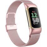 Faliogo Bracelet en m&eacute;tal compatible avec Fitbit Charge 6 pour homme et femme, bracelet de rechange r&eacute;glable en maille en acier inoxydable avec fermoir magn&eacute;tique pour Fitbit Charge 6, rose (Gehuaa-EU, neuf)