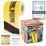 Papier hygi&eacute;nique Bo&icirc;te cadeau nouveaut&eacute; papier hygi&eacute;nique (Sc&egrave;ne de crime) (Goods & Gadgets GmbH, neuf)