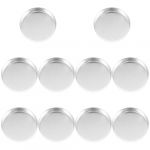 Housoutil Lot de 10 Godets Ronds &agrave; Maquillage Vides 20Mm en Aluminium Palette de Fards &agrave; Paupi&egrave;res R&eacute;utilisable L&eacute;gers et Portables pour Cr&eacute;ation et Rangement DIY de Cosm&eacute;tiques (Entertainment First, neuf)