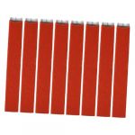 DECORNIJIA Lot De 50 Lames De Microblading Flat En Acier Inoxydable Rouge, Taille Plate, Pour Maquillage Des Sourcils Professionnel F&eacute;minin, Usage Portable Et Pr&eacute;cision Esth&eacute;tique (ZhiLight, neuf)