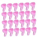 Healeved Anneaux Porte-pigments Pour Extensions De Cils 100 Pi&egrave;ces Taille Moyenne Rose Rainure En v Pour Maquillage Professionnel Portable (Accompany JY, neuf)