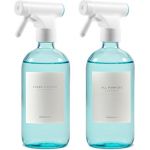 MaisoNovo vaporisateur en verre pour plantes - 500 ml Bleu lot de 2 avec 16 étiquettes - pulverisateur - spray vide - Spray Bottle (Maisonovo, neuf)