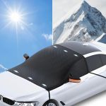 Pare-soleil pour pare-brise de voiture, protection solaire, protection contre le soleil, protection UV, poussi&egrave;re, contre le vent, la neige, la glace, le gel (Hxiang, neuf)