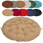 Coussin Fauteuil Suspendu 50cm/19.68in, Coussin Transat Balancelle Jardin, avec Sangles De Positionnement, pour Jardin, Salle à Manger, Chaise de Bureau - Kaki (lanruiyan1649, neuf)