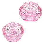 SHERCHPRY 2pi&egrave;ces Gobelet Verre Pour Manucure Gobelet Pour Liquide Nail Art Pour Stylo Accessoire De Lavage Pour Pinceau (Dnna Huang, neuf)