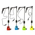 Tagtight Kit 4 Alarme d'indicateurs de Morsure de pêche, Indicateurs de Touche Swinger pour la Pêche à la Carpe, Detecteur de Touche Peche Carpe avec LED, Cintre de Canne à Pêche (luoyangyujinshangmao, neuf)