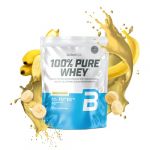BioTechUSA 100% Pure Whey | Poudre de prot&eacute;ines avec BCAA et Glutamine | Sans gluten, sans huile de palme | 21g de prot&eacute;ines par portion, 1 kg, Banane (FitSante, neuf)