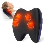 Masseur de nuque avec chaleur, appareil de massage Shiatsu 3D, coussin de massage pour le cou, les &eacute;paules, les maux de dos (Cosmetic Centers, neuf)