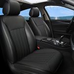 2PC-Gris Confortable Housse de Si/ège Avant,Quatre Saisons Universelles Antid/érapant Housse Voiture Siege avec Dossier BLACK PANTHER Coussin Siege Voiture