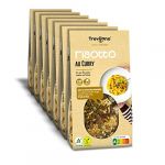 Trevijano Risotto au Curry: 7 sachets de 280 g chacun (3 portions par paquet). Un plat savoureux et sain &agrave; base de cinq ingr&eacute;dients: riz, oignon, poivron vert, poivron rouge et curry. (WeHave NousOnA, neuf)