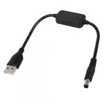 CERRXIAN 1FT DC 5V vers DC 12V Câble convertisseur élévateur de Tension USB, câble Adaptateur Secteur avec Prise DC 5.5 x 2.1mm, câble USB 5V 2A vers DC 12V 0.8A (CERRXIAN, neuf)