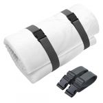 Wowangce Lot de 2 Sangles d'emballage en Mousse &agrave; m&eacute;moire de Forme pour Le d&eacute;m&eacute;nagement ou Le Rangement - Sangles Utilitaires r&eacute;glables avec Boucles pour Matelas de Maison - Gris fonc&eacute; (152,4 x 5,1 (Sishun, neuf)