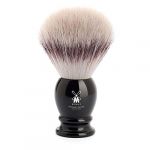 M&Uuml;HLE Classic Blaireau de rasage avec fibre Silvertip - Large et grand - Manche en r&eacute;sine pr&eacute;cieuse noire - Fait main - v&eacute;g&eacute;talien (BonKoo, neuf)