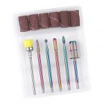 Toddmomy 1ensemble M&egrave;ches De Per&ccedil;age De Tungst&egrave;ne Pour Ensemble Pour Manucure P&eacute;dicure Et Art Outils De Pon&ccedil;age Pour Salons Et Utilisation (Biccod, neuf)