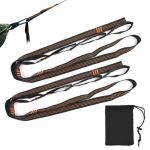 Wefaly Sangle Hamac 2 Pcs, 2m X 2,5 cm Sangle Balancoire Arbre Maximale de 300kg Fixation Sangle Balancoire Arbre Corde Hamac Attache Hamac pour Balançoire Hamac Camping Chaise Suspendue Voyages (HaJieQin, neuf)