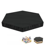 LAMUNI Bâche Bac à Sable Hexagonale Housse de Bac à Sable, 420D Oxford Bâche pour Bac à Sable, Housse de Protection pour Bac à Sable de Jardin, Imperméable Couverture Bac à Sable, 230x200x20cm (WHDFEU, neuf)