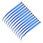 SHERCHPRY 12pièces Extensions Cheveux à Clip Postiches Raides Couleur Bleu Bijou Accessoires Coiffure Pour Fête Cosplay Femme (Dnna Huang, neuf)