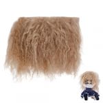 Trames de Cheveux pour Poup&eacute;es arricraft Perruque de Poup&eacute;e en Laine de Chameau Perruque de Remplacement de Cheveux Faite &agrave; la Main Perruque de Cheveux Boucl&eacute;s Parfaite pour les Filles DIY (NBEADS FR, neuf)