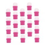 EPIGEIST 20pi&egrave;ces Capsules De Soak off Pour Ongles Accessoire Pratique Pour Retrait De Vernis Convient Pour Manucure Et Protection Des Cuticules R&eacute;utilisables Et Durables Couleur Rose (Laimmde, neuf)