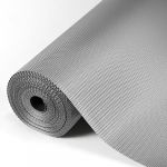 Hersvin 44.5cmx500cm Tapis Fond de Tiroir Antiderapant Non-adh&eacute;sif, DIY Tapis de Refrigerateur Placard Etagere Frigo, EVA Plastique Protection pour Meuble Camping, sous Evier Cuisine (Gris Diamant) (Hersvin, neuf)