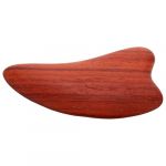 OSALADI Planche &agrave; Gratter en Bois Naturel Forme C&oelig;ur Ondul&eacute;e Masseur Dorsal en Bois Outil de Massage Gua Sha Polyvalent pour Visage et Corps Stimulation Circulation Sanguine Massage (Original MJW, neuf)