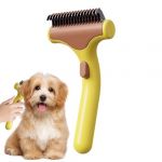 Brosse d&eacute;m&ecirc;lante pour chiens, peigne d&eacute;m&ecirc;lant pour animaux domestiques - r&acirc;teau sous-poil pour chiots, pour chiens et chats &agrave; poils courts et longs, pour maison et chiots (rosclouds, neuf)