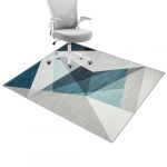 Honorstar Tapis Chaise de Bureau 120x150cm Antidérapant Tapis de Protection de Sol Résistant aux Rayures Tapis Protège-Sol pour Chaise Silencieux Tapis pour Parquet Carrelage et Sols Multicolore-1 (xinyangshipingqiaoquyutingshangmao ltd, neuf)