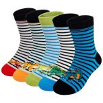 PUTUO Chaussette Enfant 35-38 Garçon: Socquettes en Coton Enfants Chaussettes Chaude Fantaisie Animaux Rigolotes 10-12 Ans 5 paires dinosaure (PUTUO, neuf)