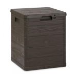 Toomax Coffre Woody's - 90 litres - Bo&icirc;te d'ext&eacute;rieur - Marron (Eoshop, neuf)