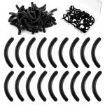 Classicseali Lot de 50 recourbe-cils de rechange en caoutchouc - Recourbe-cils universel - Recourbe-cils - Recourbe-cils - Recourbe-cils - Recharge universelle pour tous les recourbe-cils - Noir (bears infested, neuf)