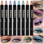 Lilbitty Set de 8 Crayons à Paupières Crème pour les Yeux, Désert Moka Beige Or Lumineux Violet Rose Ciel Bleu Vert Brillant, Maquillage Halloween, Chatoyant Résistant à l'eau Ombre à Yeux Pen Crayon (Lrzswa, neuf)