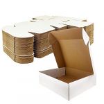 Giftgarden Carton d'Expédition Pliable 178x127x51 MM Lot de 25, Boîte en Carton Automontable pour l’expédition ou Le Stockage, Blanc (Gift_Garden, neuf)