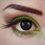aricona lentilles de contact - lentilles de couleur pour un jour – Dark Desire - lentilles noirs sans correction pour Halloween & les fêtes costumées (Ciel en Fête, neuf)